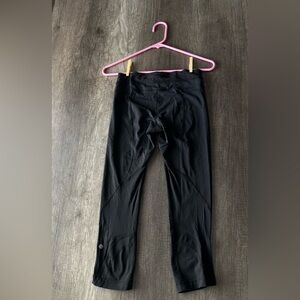 Lululemon black Fast and Free cropped leggings